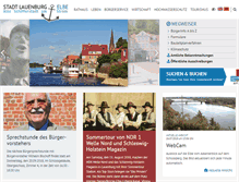 Tablet Screenshot of lauenburg.de